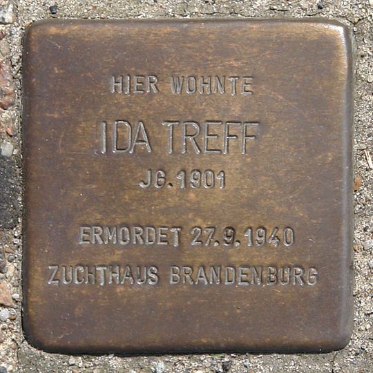 Stolperstein en memoria de Ida Treff