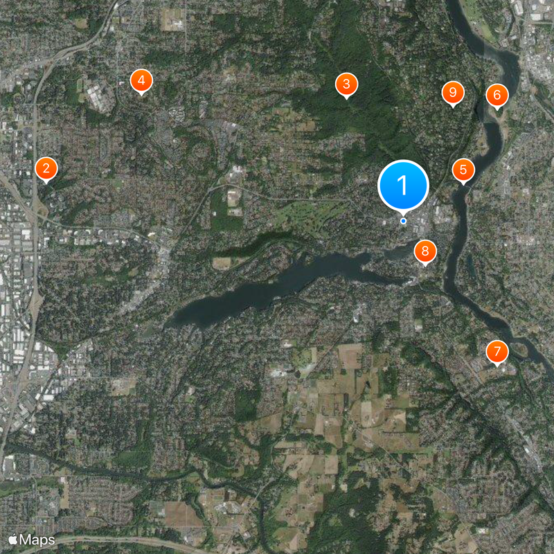 Lake Oswego Mapa