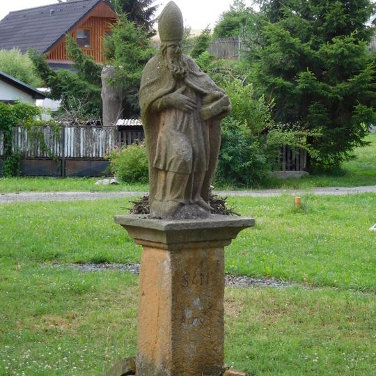 Statue of Saint Nicholas in Třebobuz