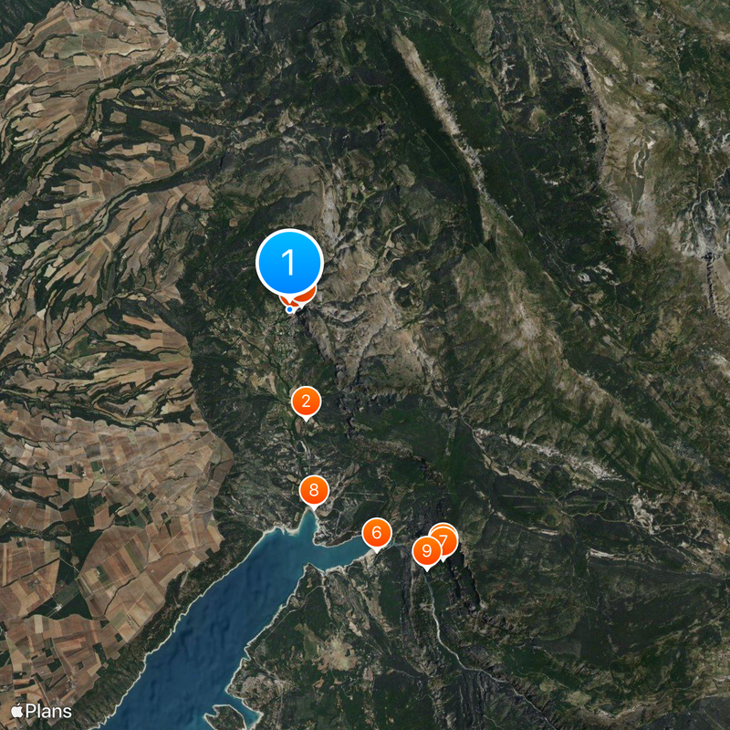 Moustiers-Sainte-Marie Mapa