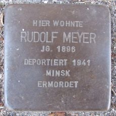 Stolperstein en memoria de Rudolf Meyer