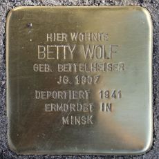Stolperstein dedicated to Betty Wolf