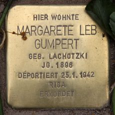 Stolperstein en memoria de Margarete Leb Gumpert