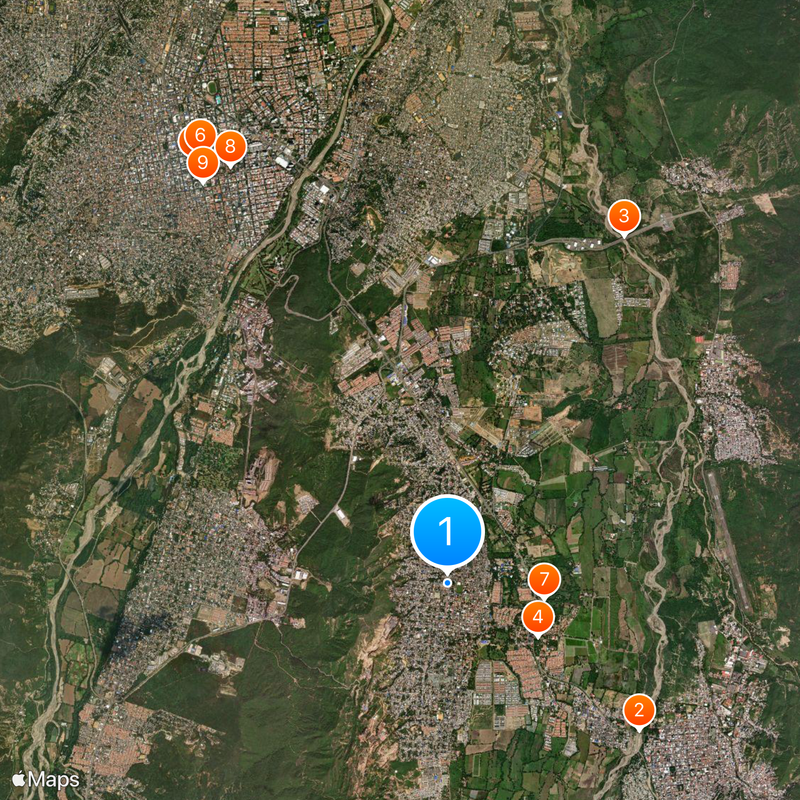 Villa del Rosario Map