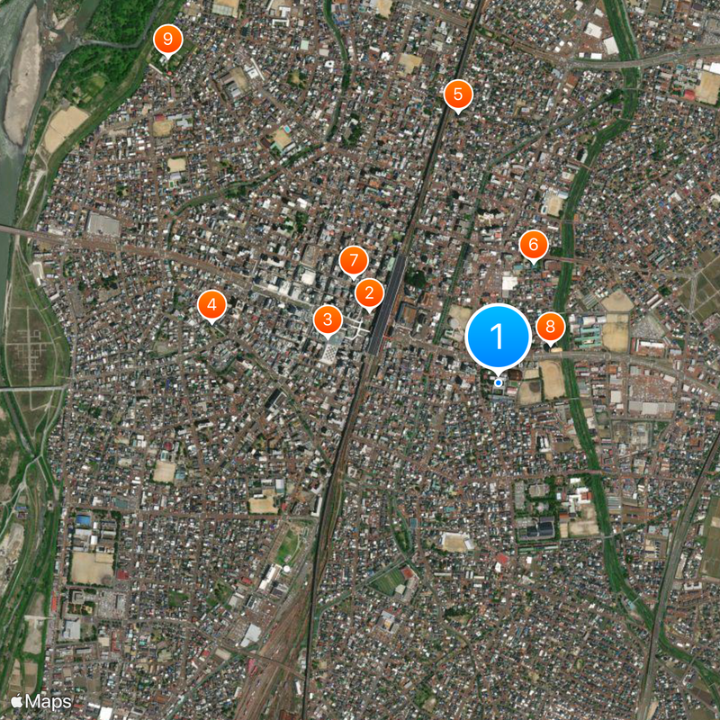 Niigata Prefectural Nagaoka High School Map