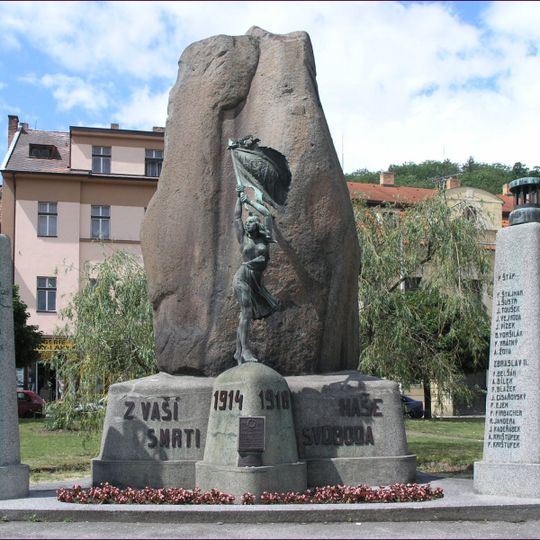 World War I memorial at Zbraslavské náměstí