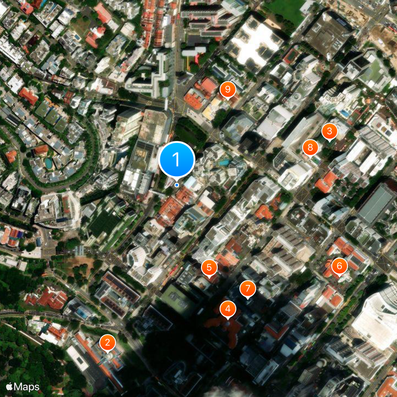 Colony of Singapore Map