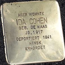 Stolperstein dedicated to Ida Cohen