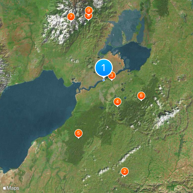 Queen Elizabeth National Park Mappa