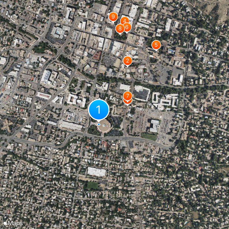 New Mexico State Capitol Mapa