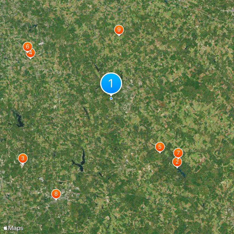 Comté de Walton Carte