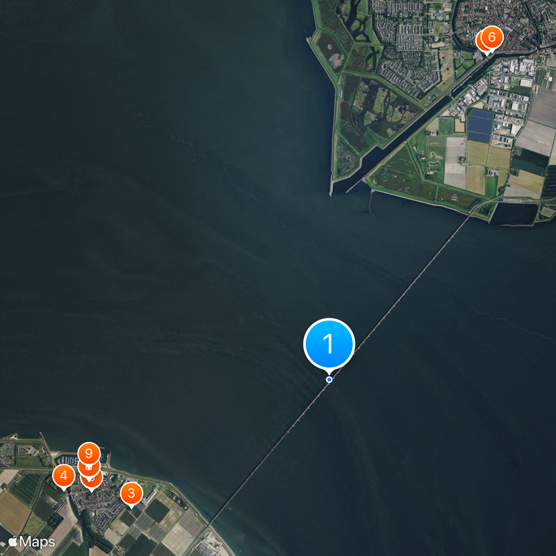 Zeeland Bridge Map