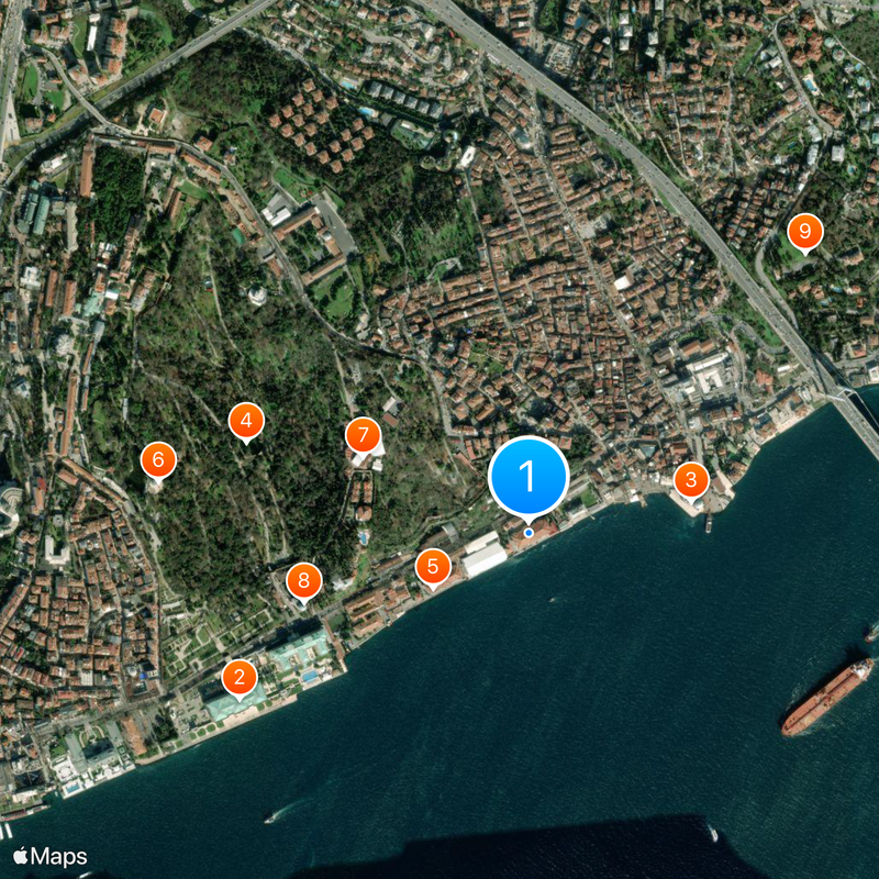 Kabataş Boys High School Map