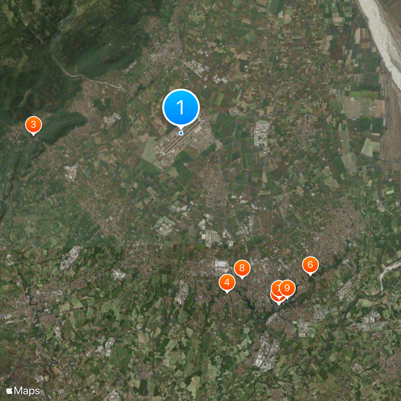 Base Aérea de Aviano Mapa