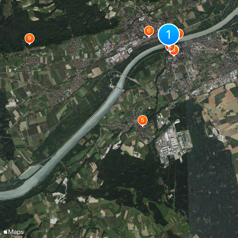 Braunau am Inn Mapa