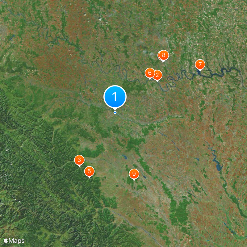 Oblast Tsjernivtsi Kaart