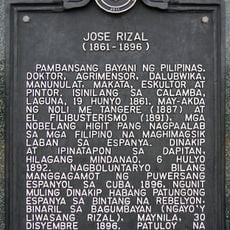 Jose Rizal historical marker