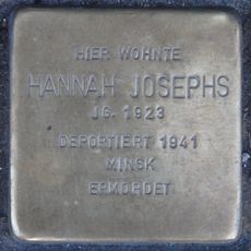 Stolperstein dedicated to Hannah Josephs