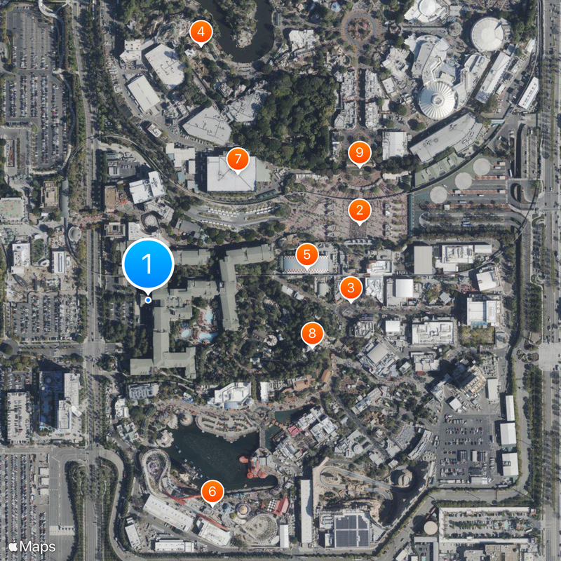 Disney's Grand Californian Hotel & Spa Map