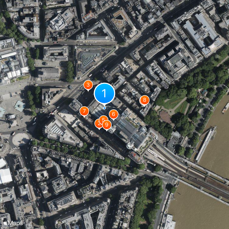 Charing Cross tube station Map