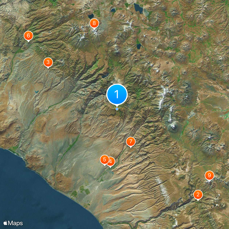 Tacna Department Map