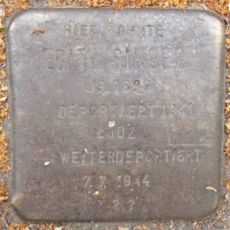 Stolperstein dedicated to Edith Singer