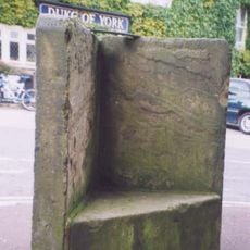 Guide Post (Stone Chair) At Junction Of West Street Oposite The Duke Of York Public House And Slab Attached To Wall Of Number 1 At Ngr Se 117279