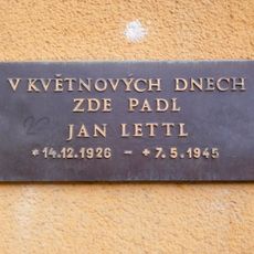 Plaque to Jan Lettl