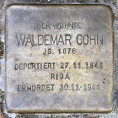Stolperstein en memoria de Waldemar Cohn