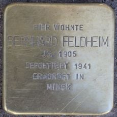 Stolperstein dedicated to Bernhard Feldheim