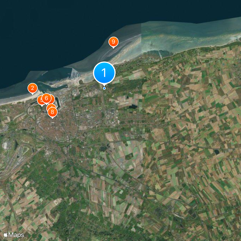 Calais jungle Map
