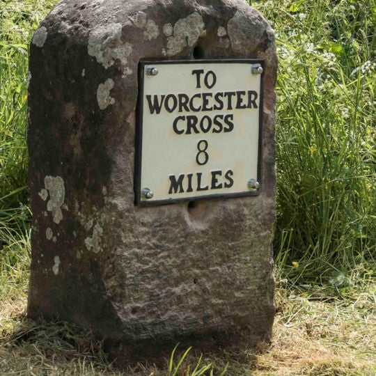 Milestone, Priestfield, 2 Miles NE of Hanley Swan