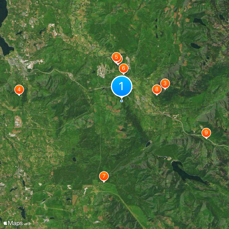 Seattle metropolitan area 지도