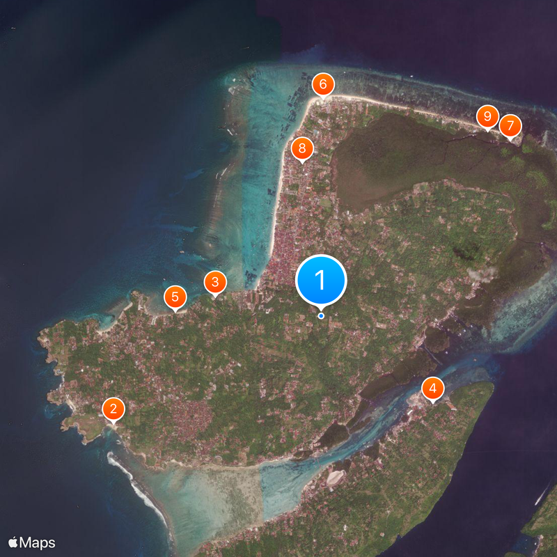 Nusa Lembongansa Map