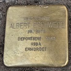 Stolperstein en memoria de Albert Eschwege