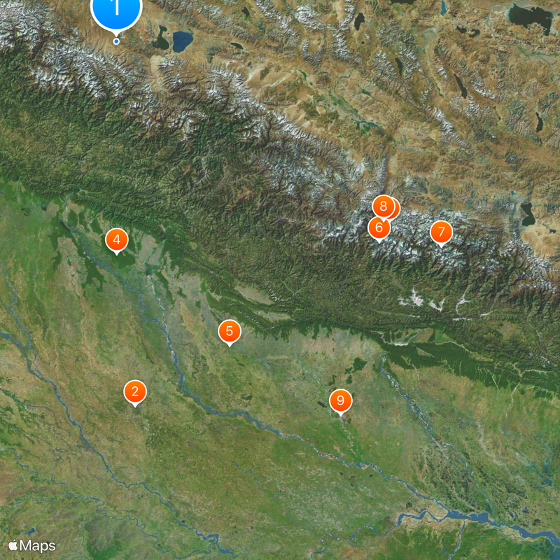 Ghaghara River Map