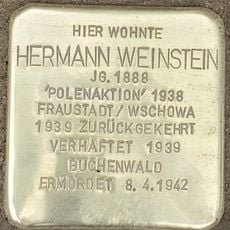 Stolperstein en memoria de Hermann Weinstein