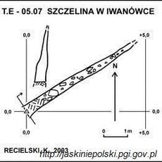 Szczelina w Iwanówce
