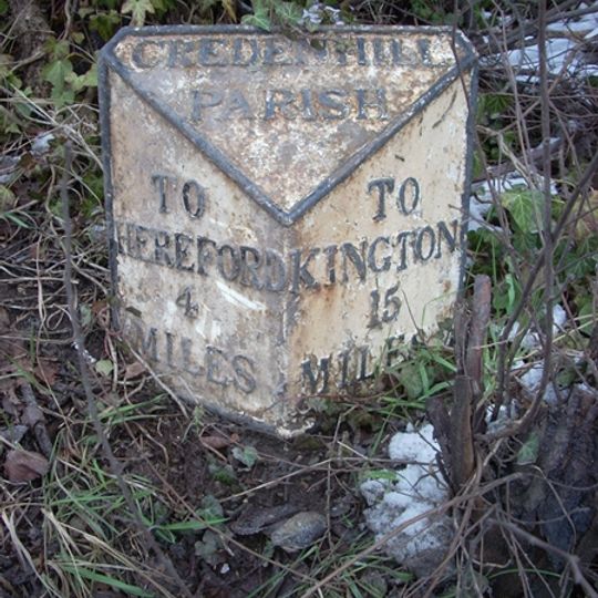 Milepost, E of RAF Hereford