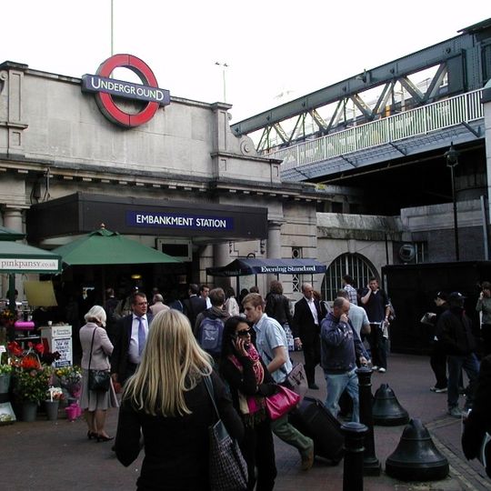 Embankment tube station