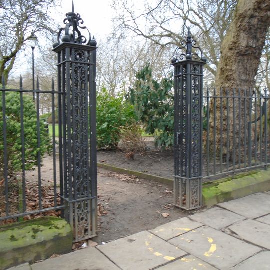 Central Garden Railings, Gates And Gate Piers