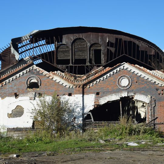 Здание кричного цеха и котельной