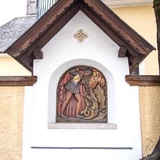 Kreuzweg und Georgs-Bildstock mit Friedhofsummauerung