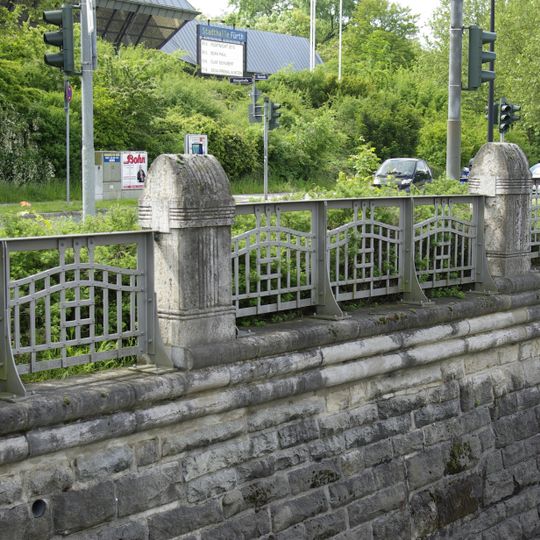 Böschungsgeländer an der Maxbrücke