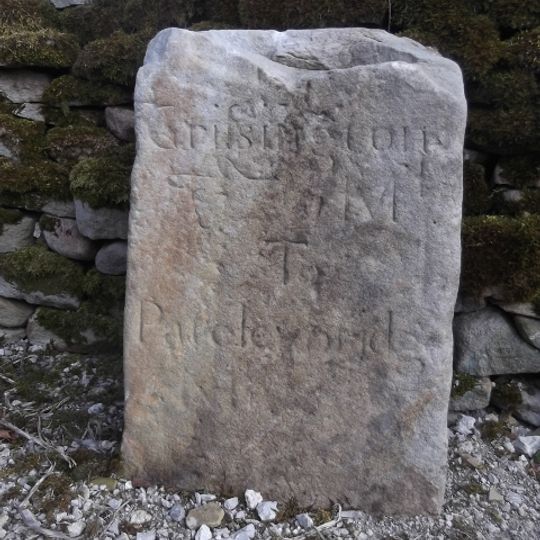Milestone, Tinker Lane, Hebden on pre turnpike route