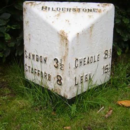 Milepost, Hilderstone village