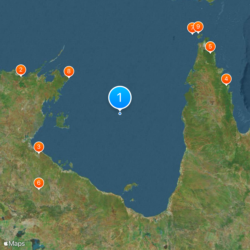 Gulf of Carpentaria Map