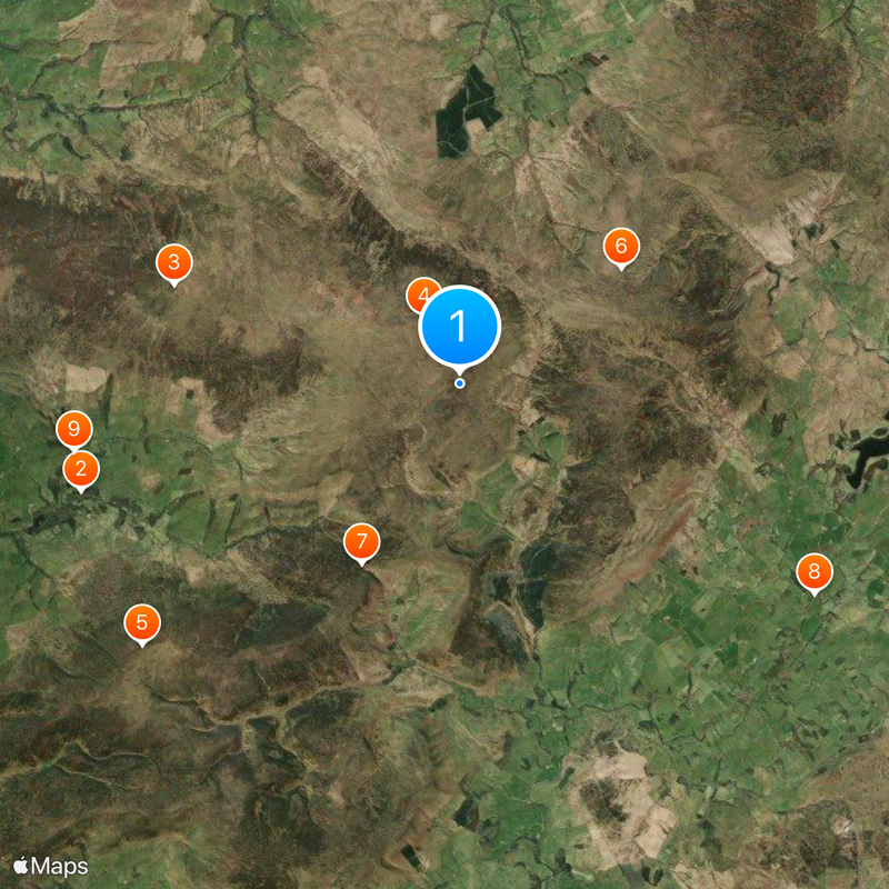 British hardened field defences of World War II Map