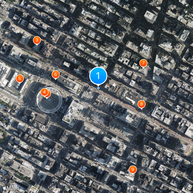34th Street – Penn Station Map
