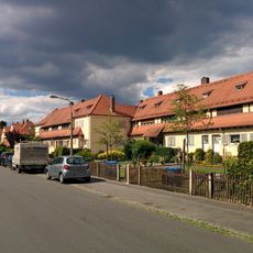 Reihenhausgruppe der Gartenstadt Nürnberg